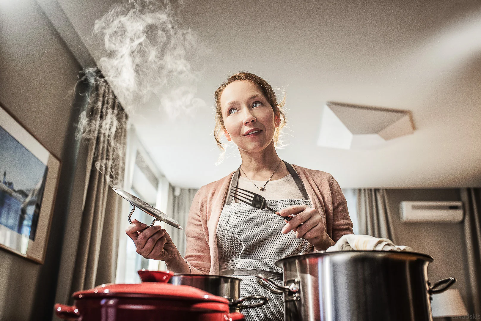Woman Cooking in Kitchen – Commercial Photography Portfolio