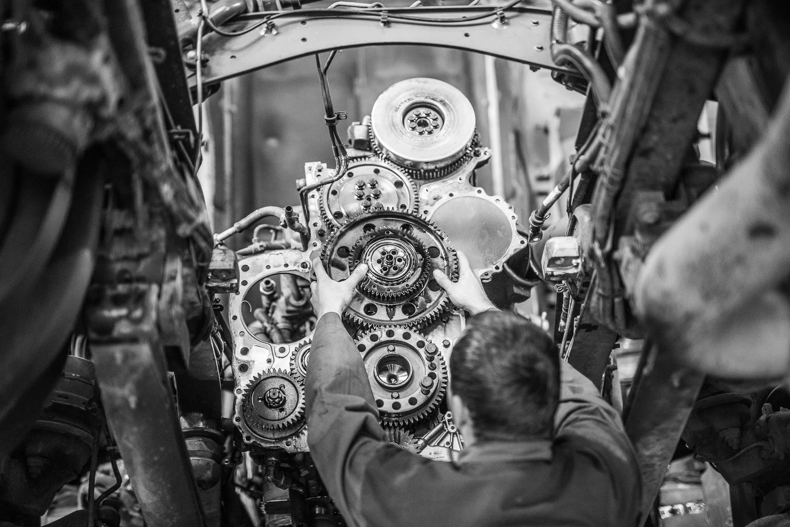Close-Up of Mechanism, Details – Professional Vehicle Photography