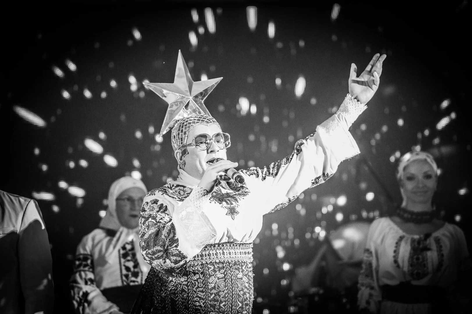 Man in a Bright, Elaborate Costume – Business Event Image