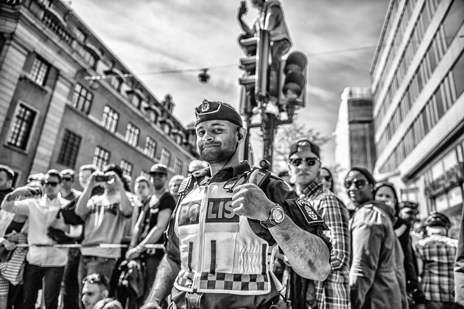 Man in Protective Vest at an Event – Event Photography Portfolio