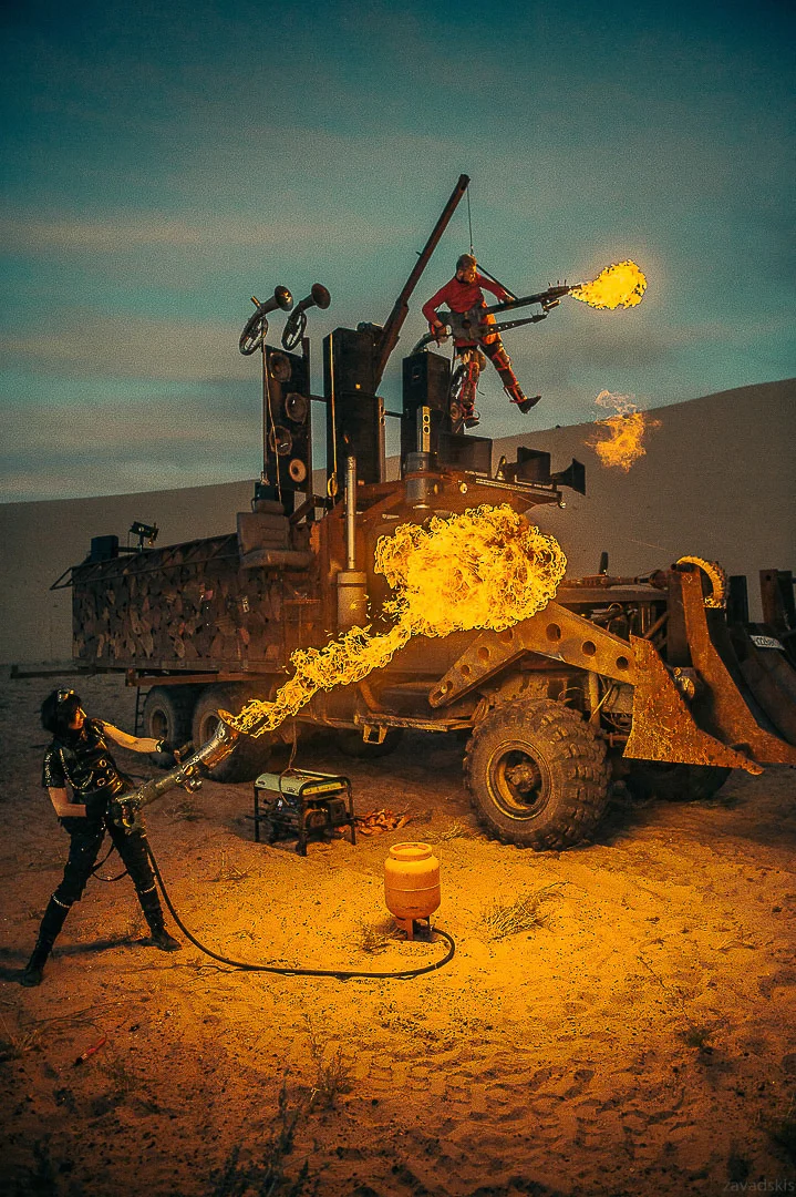 Man with a Flamethrower, Fire – Professional Event Reportage