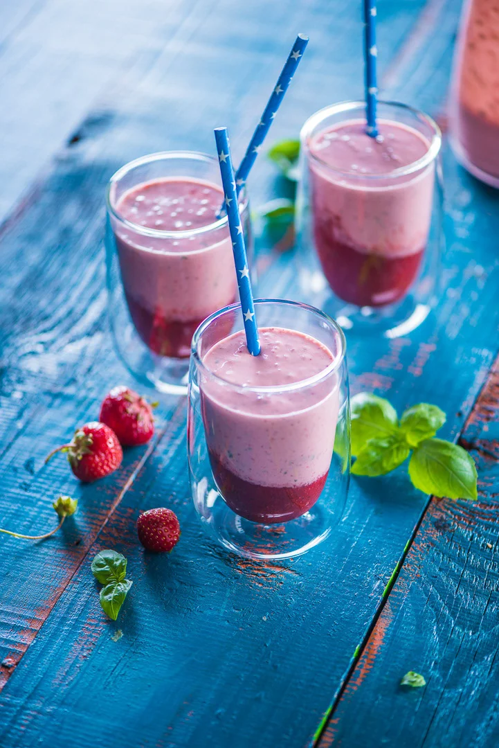 Red Strawberries and Green Leaves – Culinary Photography
