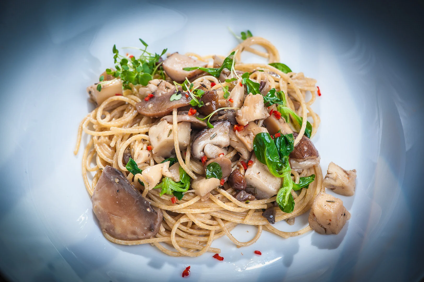 Red Pasta with Herbs and Spices – Commercial Food Photography