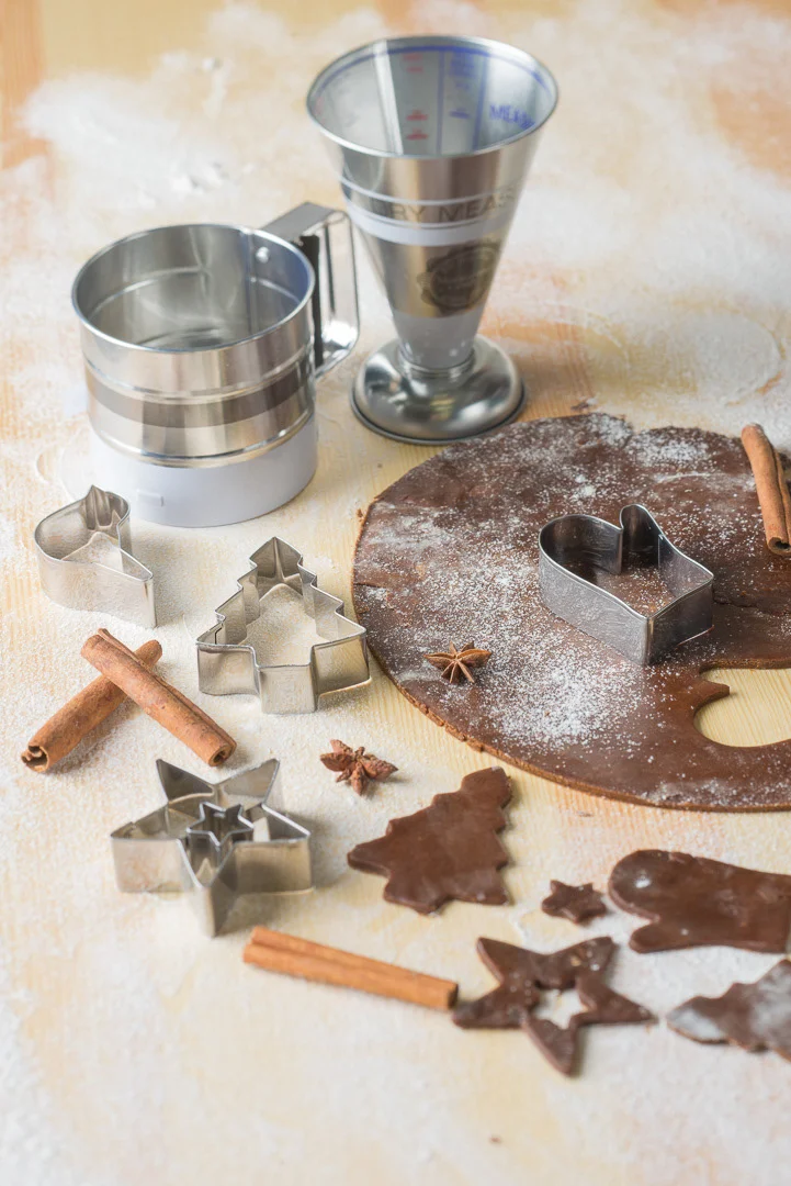 Cookie Cutters Arranged on a Surface, Baking – Food Photography Portfolio