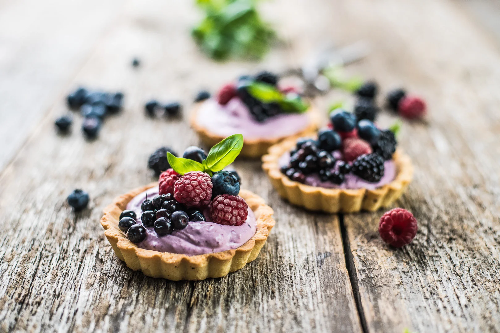 Red Berries and Cream Food Photography – Commercial Food Photography
