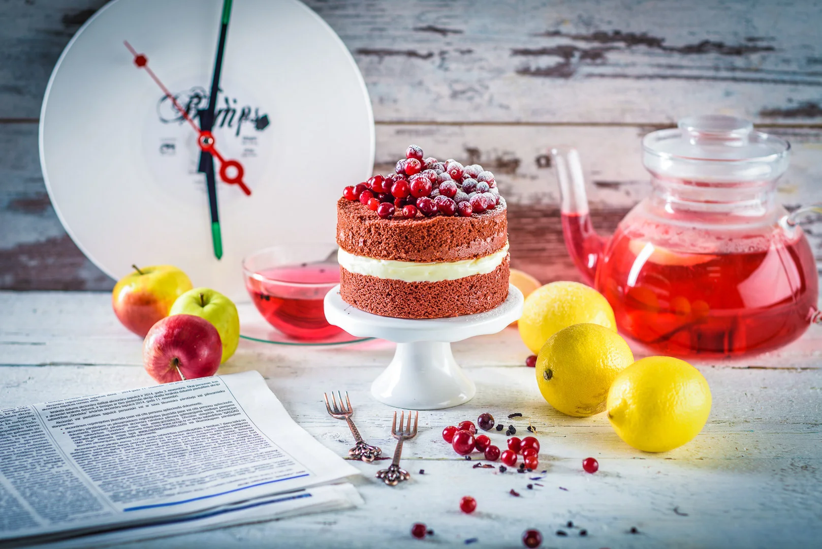 Red Berries in a White Bowl – Editorial Food Image