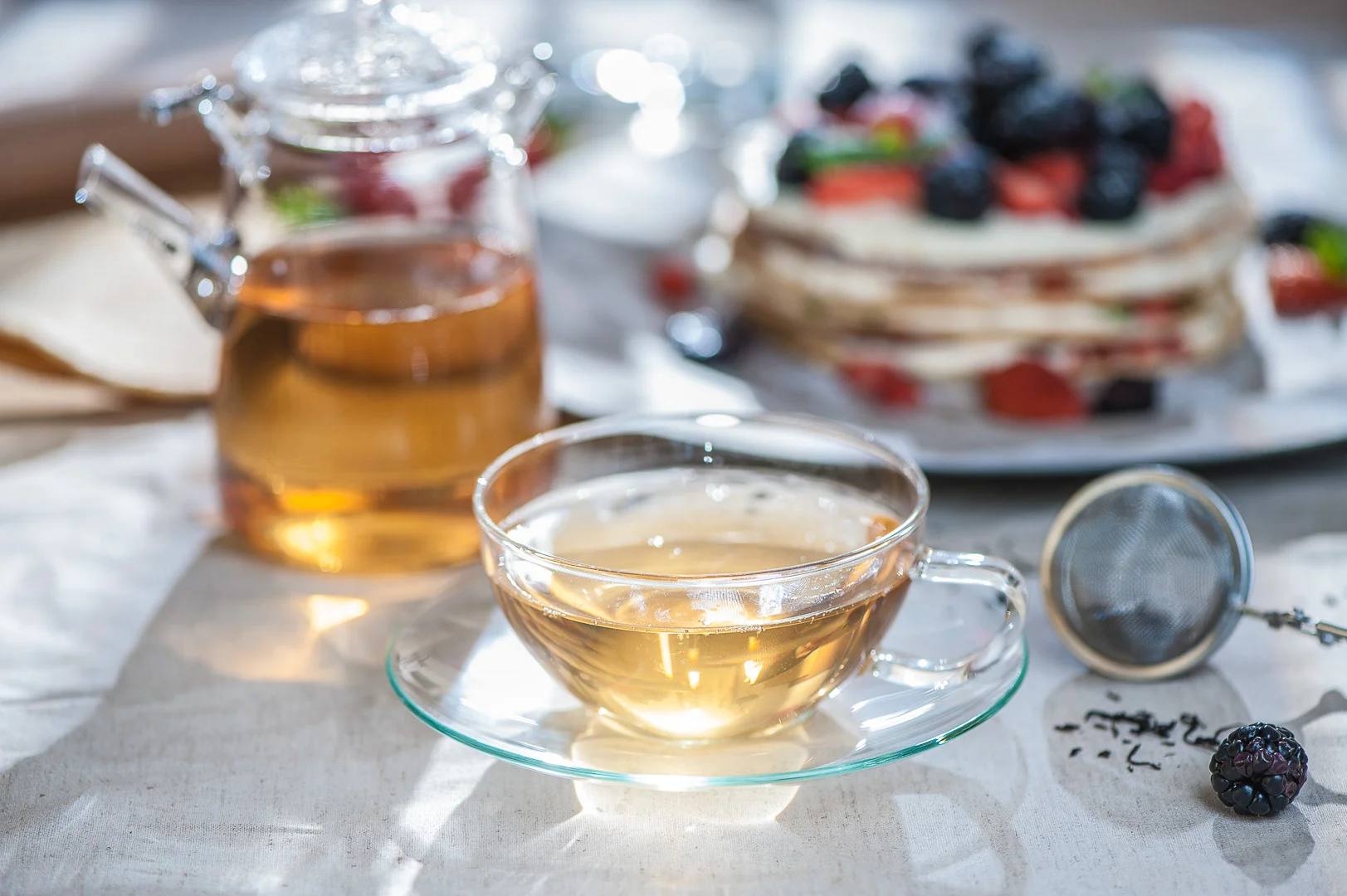 Strawberries and Cottage Cheese Dessert – Restaurant Photography Portfolio