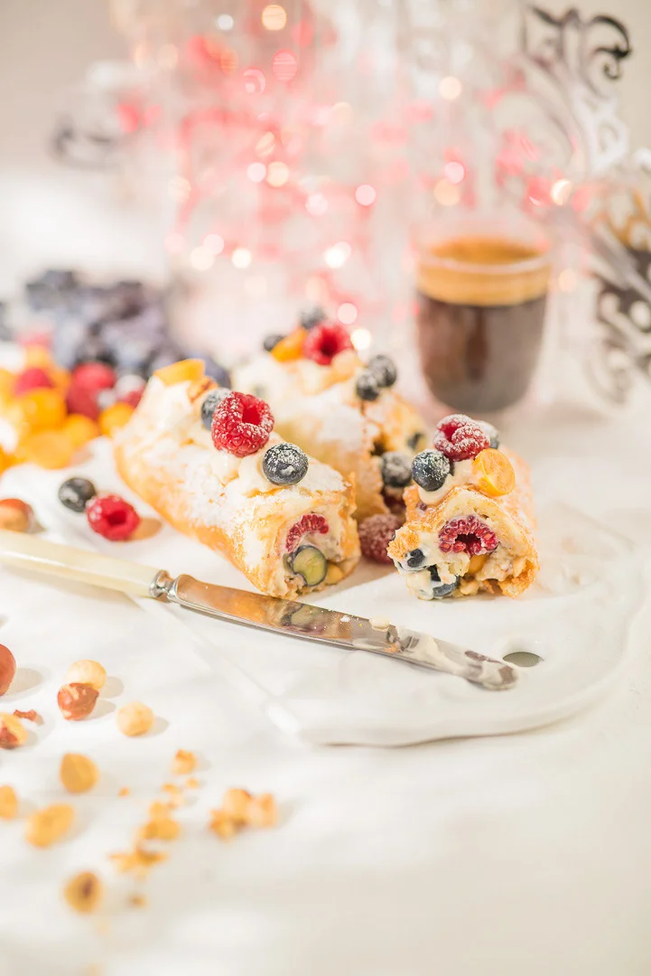 Fresh Berries and Cream, Food Photography – Editorial Food Image