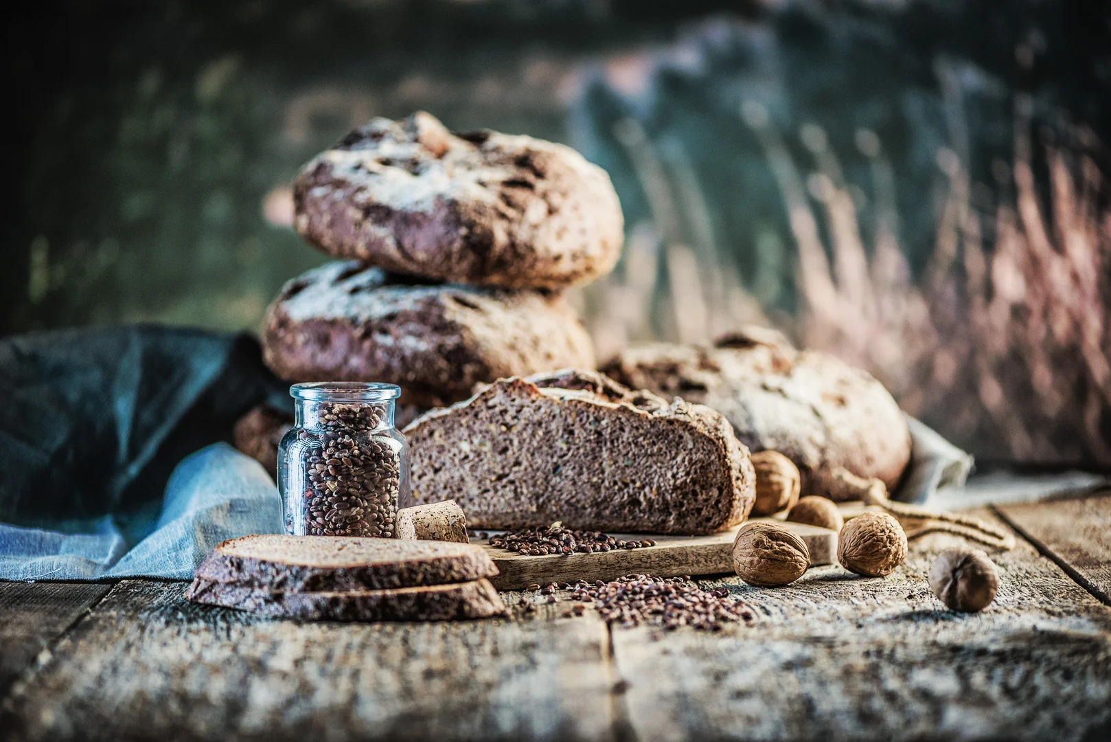 Rye Bread, Nuts – Food Photography Portfolio