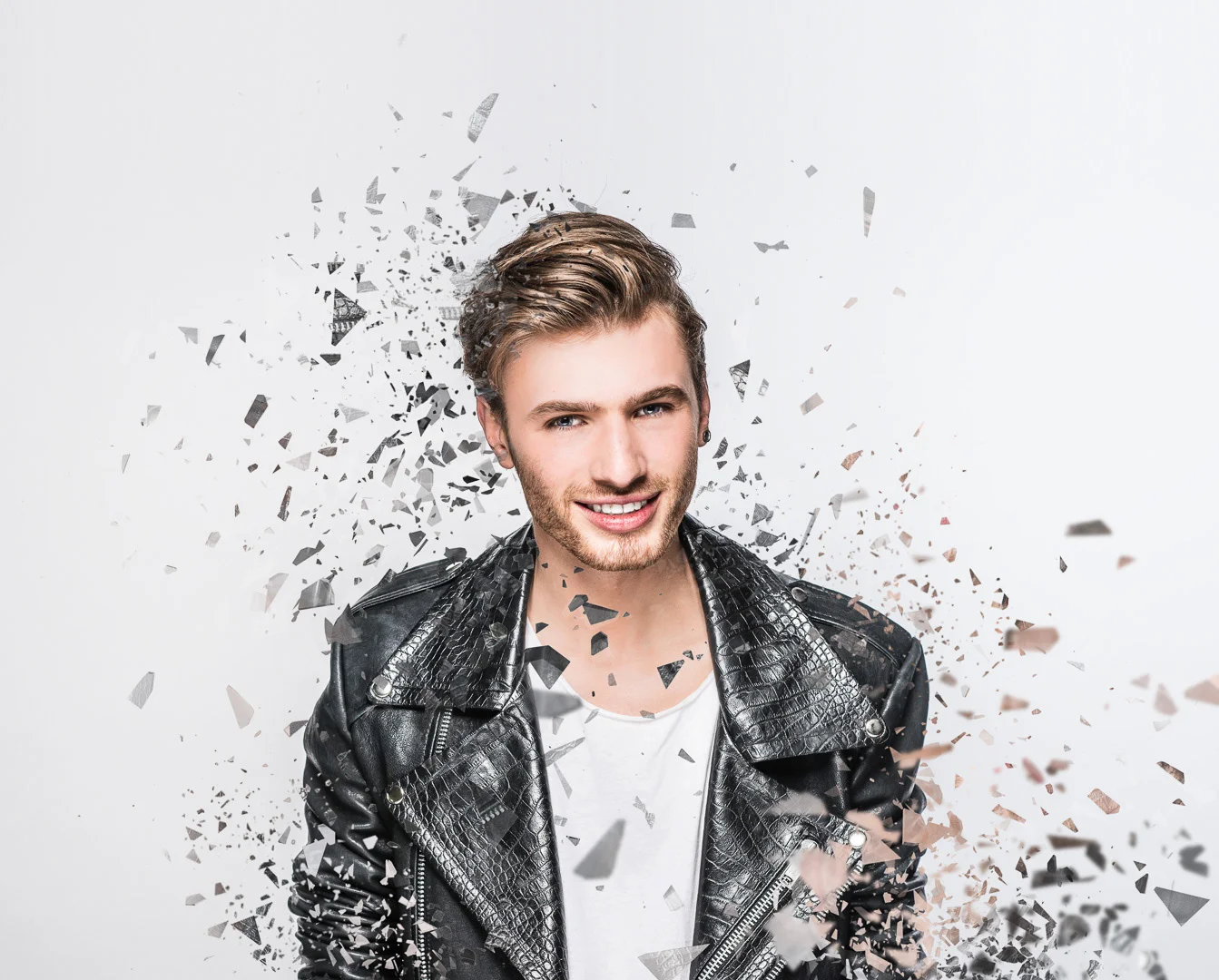 Musician Portrait, Black Leather Jacket – Artist Photography Portfolio