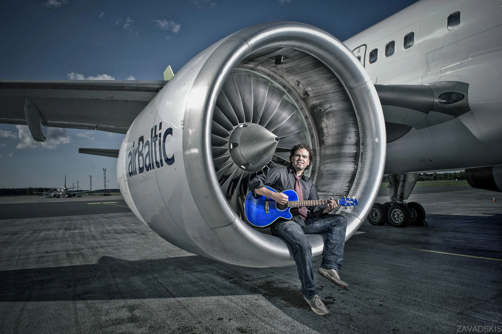 Musician with Guitar, Portrait Outdoors – Artist Photography Portfolio