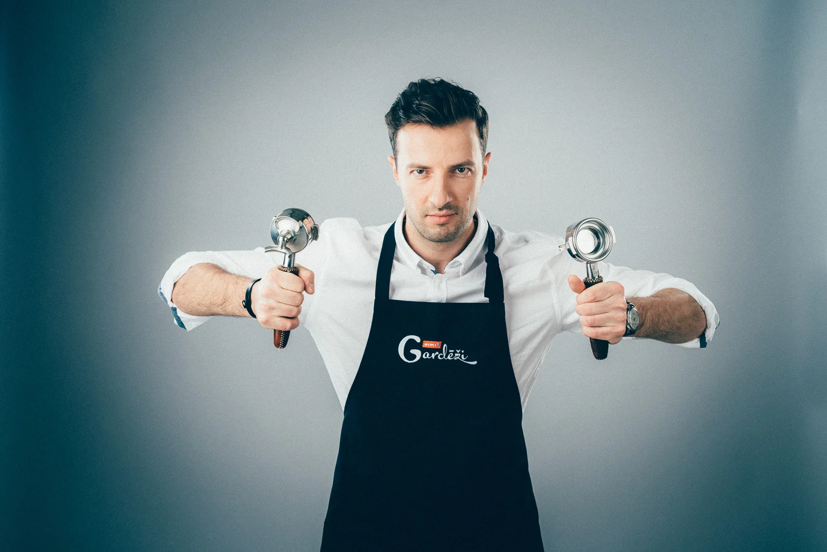 Portrait: Man in Photography Studio – Editorial Portrait Image
