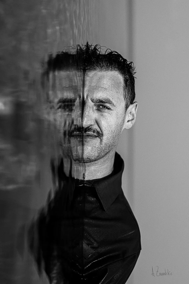Man's Portrait, Black-and-White – Editorial Portrait Image