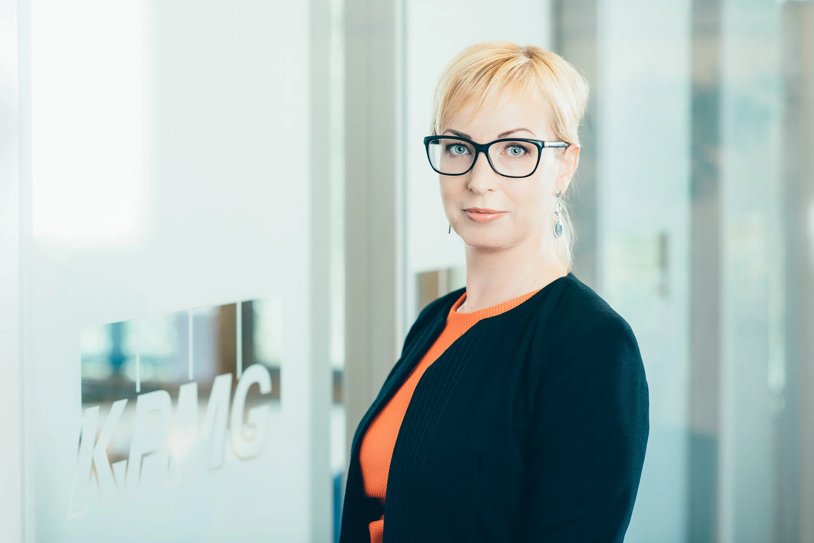Woman Portrait, Business Style Clothing – Editorial Portrait Image