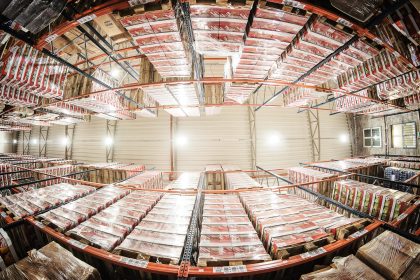 Manufacturing Space, Shelves with Products – Corporate Industrial Image