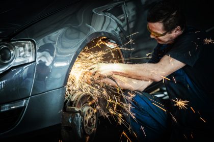Metalworking Process in a Factory – Production Environment Photography