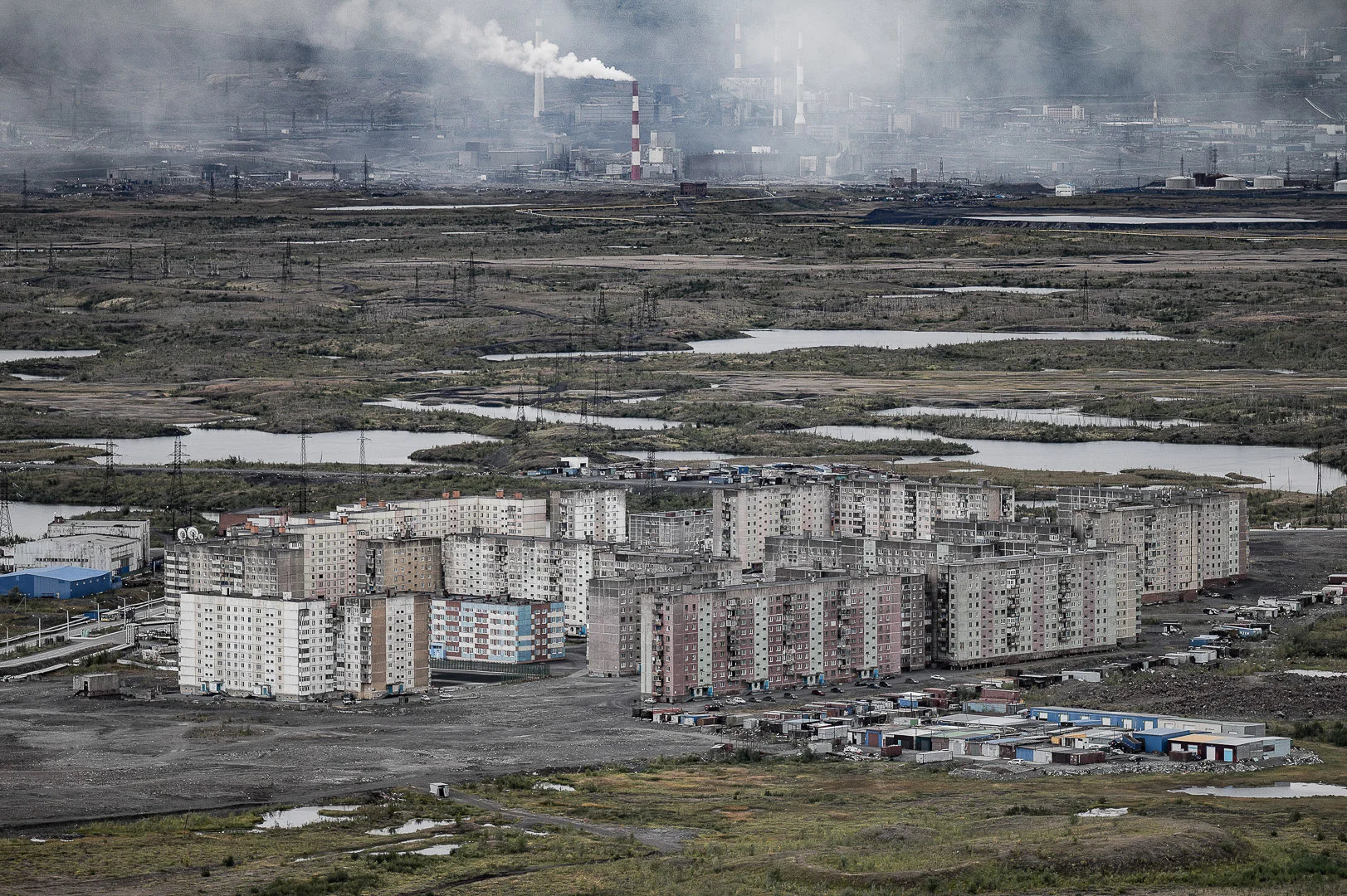 Industrial Landscape with Factories and Smoke – Travel Photography Portfolio
