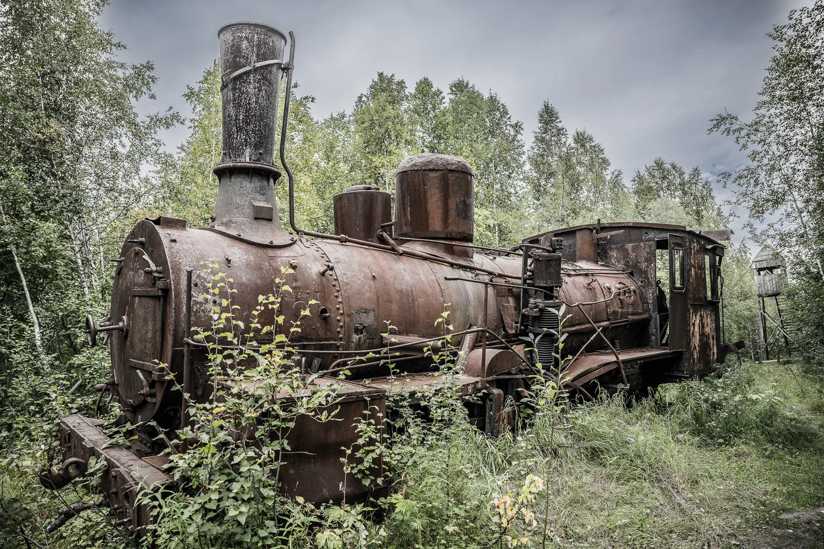 Rust and Nature, Industrial Object in Landscape – Landscape Photography