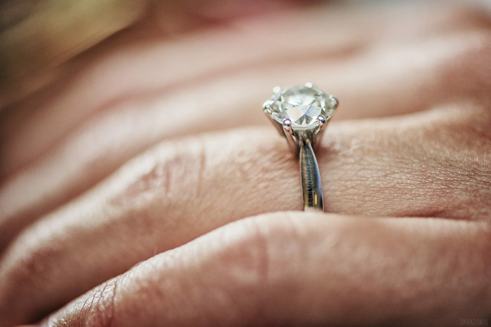 Wedding Ring Close-Up, Symbol of Love – Romantic Wedding Image